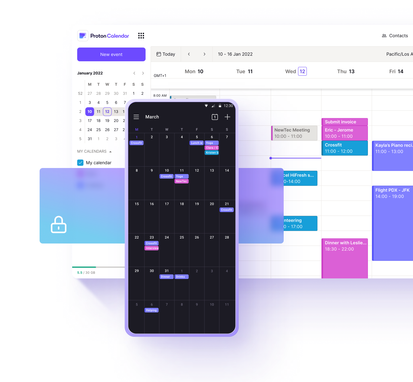 Organize your schedule privately with Proton Calendar