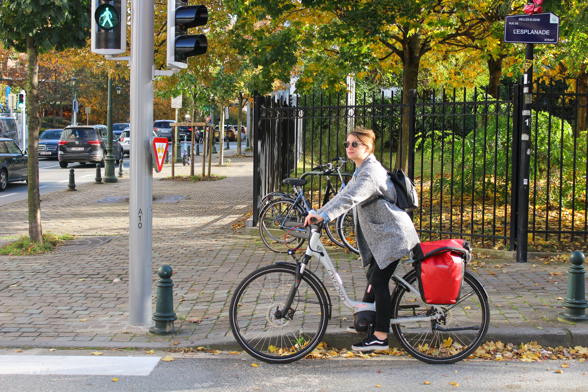 Test een elektrische fiets in Laken