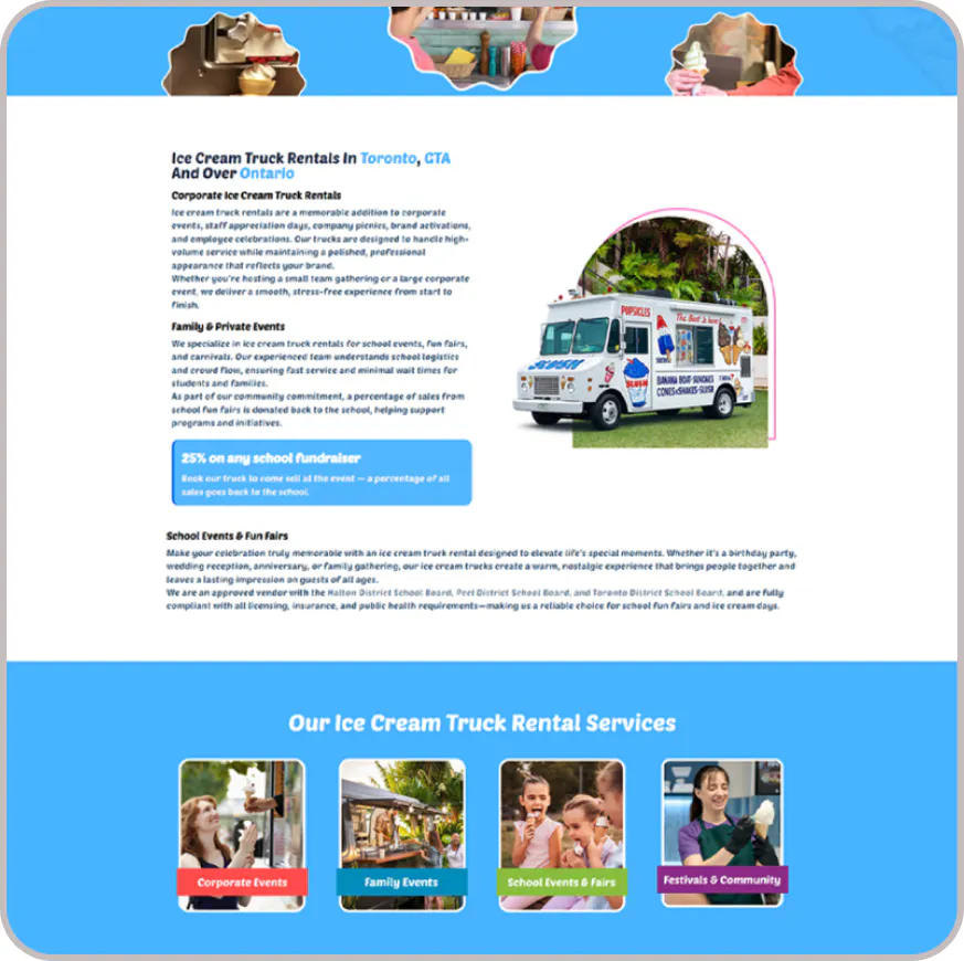 Scooping up more bookings with a modern website built for leads and credibility screenshot 4