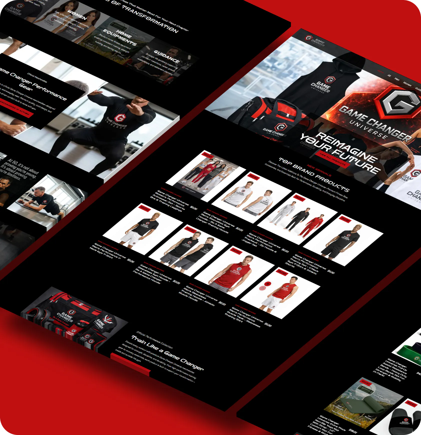 E-Commerce storefront design and UX showcase