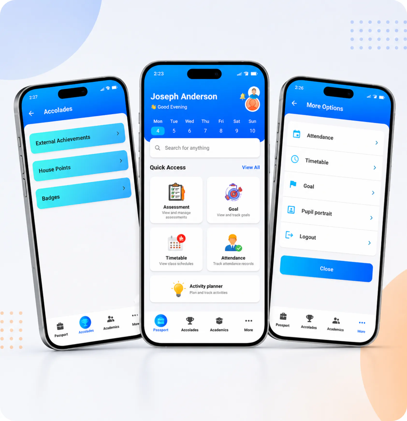 Mobile app UI design and user experience showcase