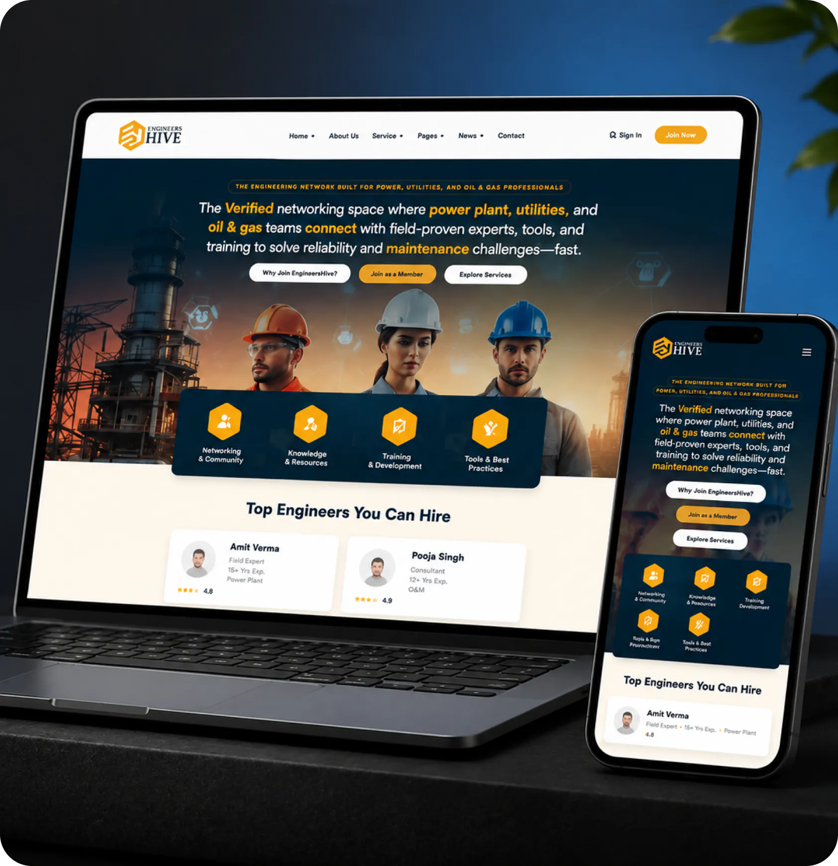 App development dashboard and mobile UI screens