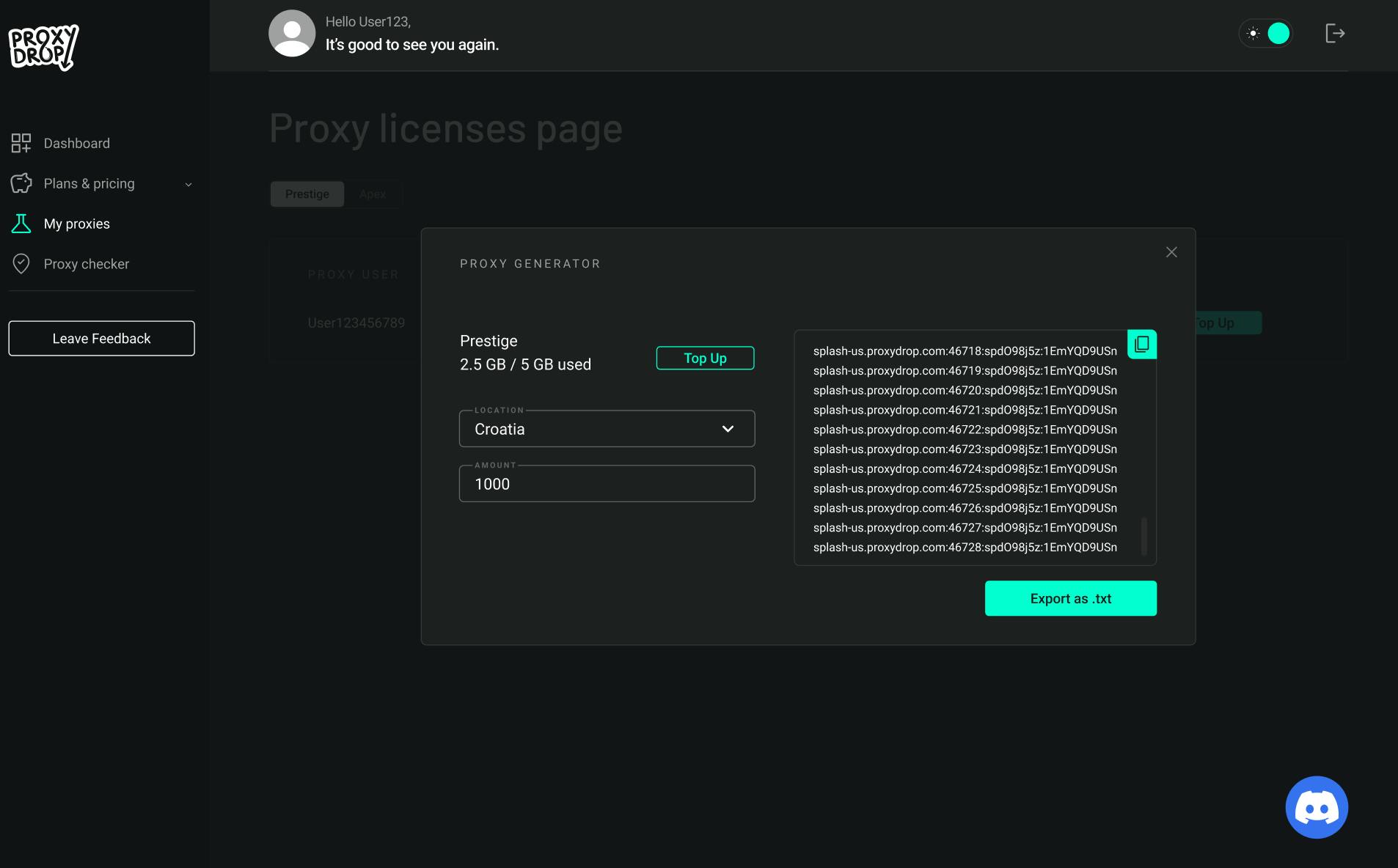 proxydrop proxy generator