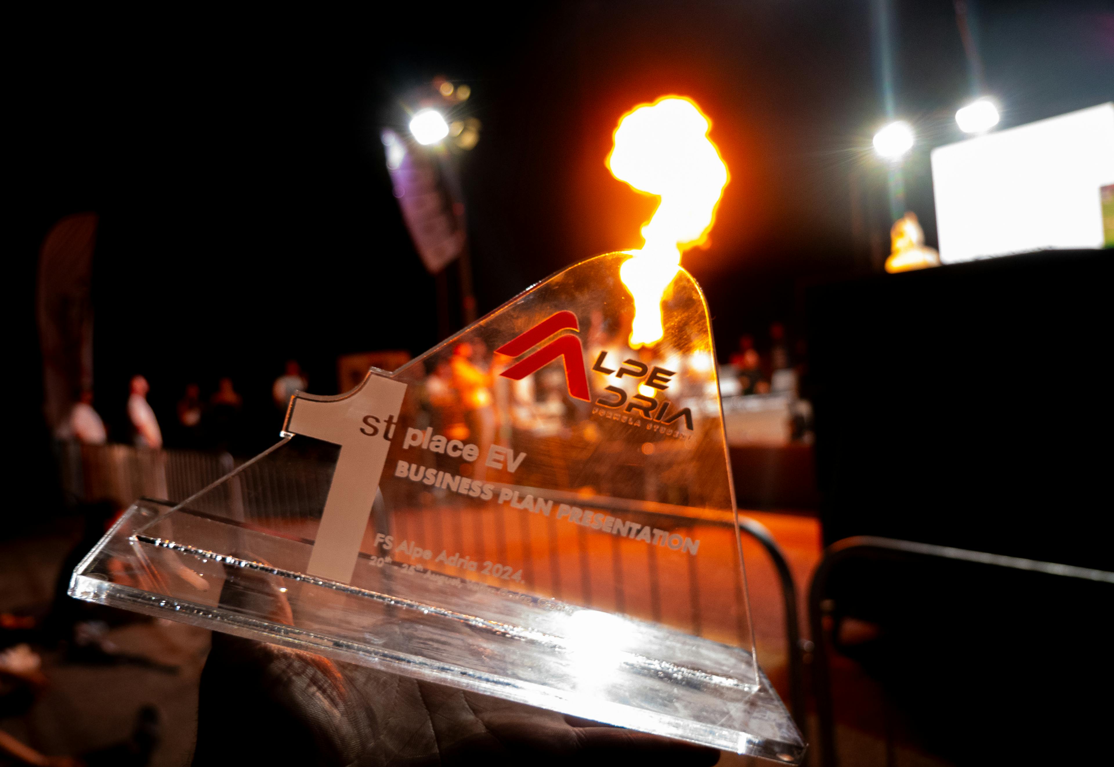 Business Plan Presentation first place medal