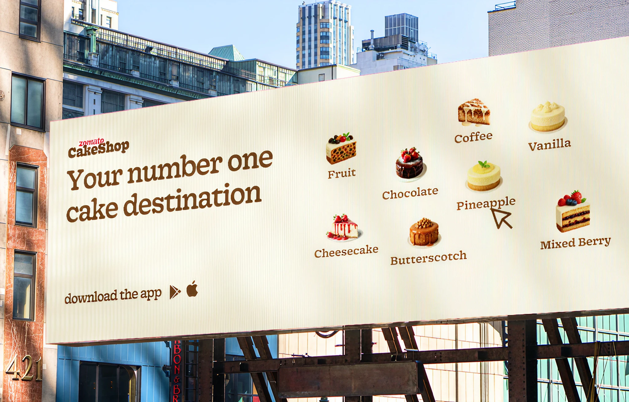 Cakeshop — Zomato Cakeshop identity and design explorations