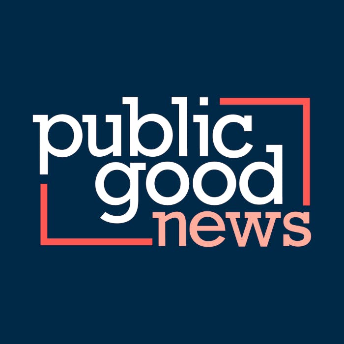 Public good news logo.