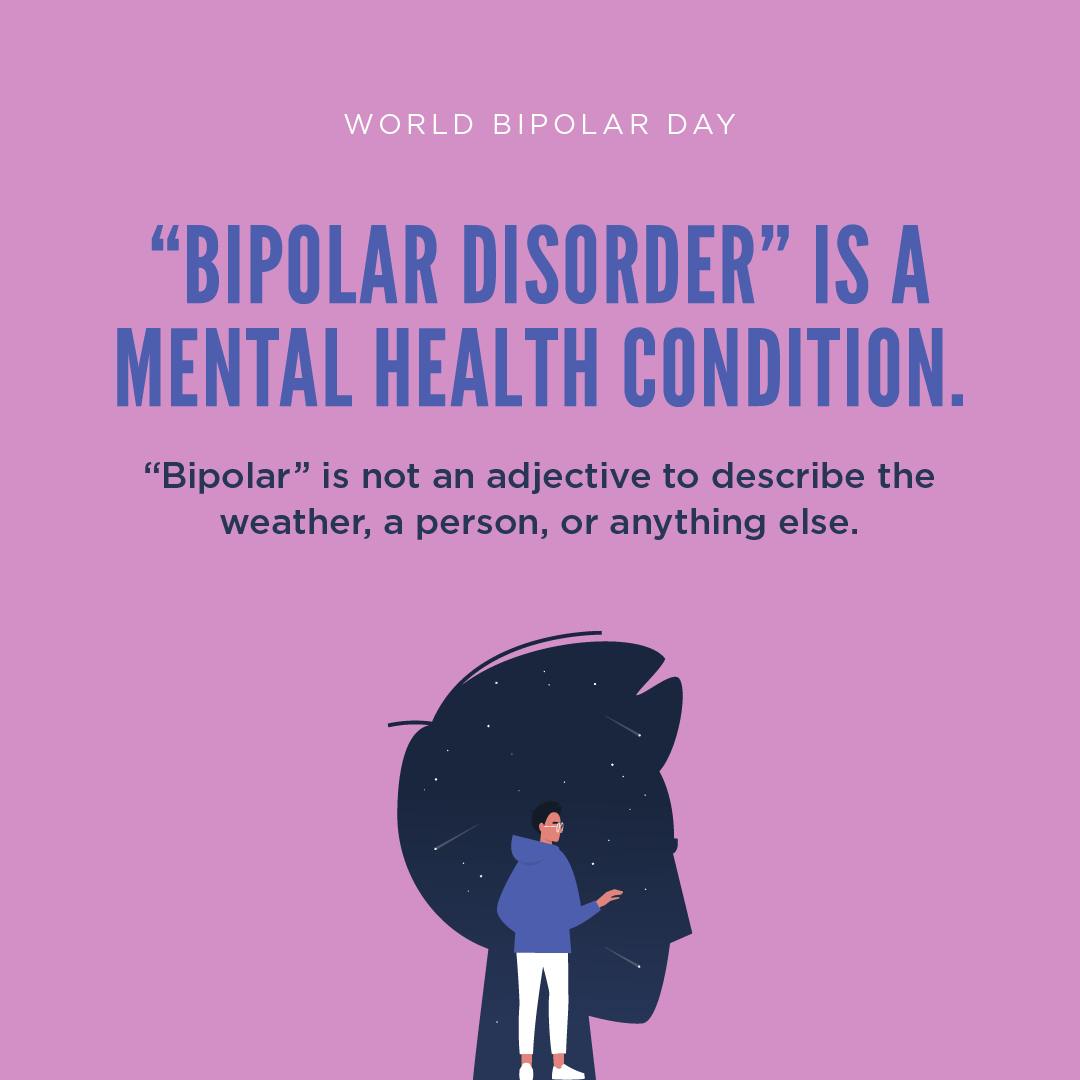 "Bipolar disorder" is a mental health condition