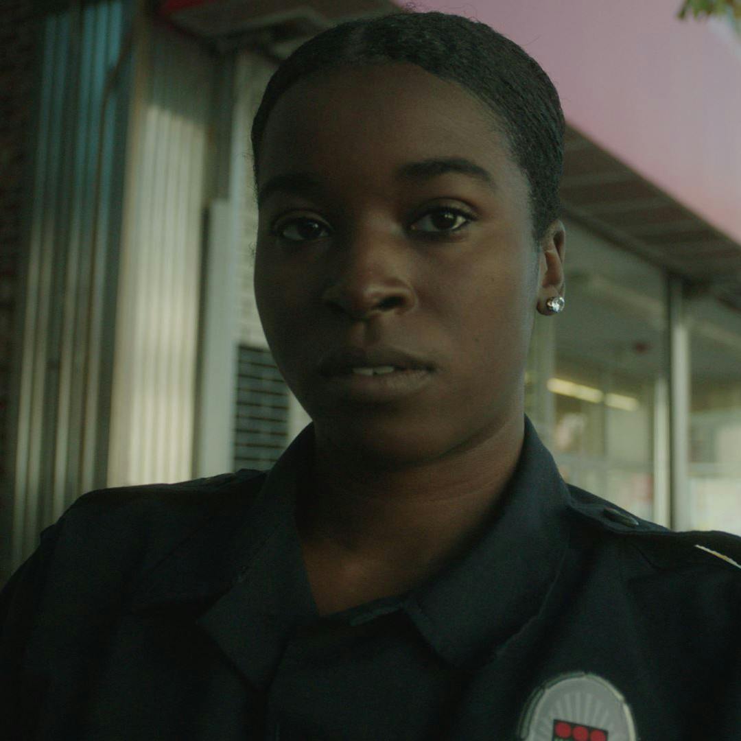 A woman wearing a uniform