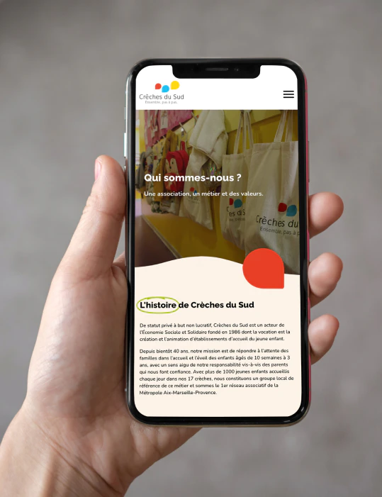 Crèches du Sud - Site internet responsive