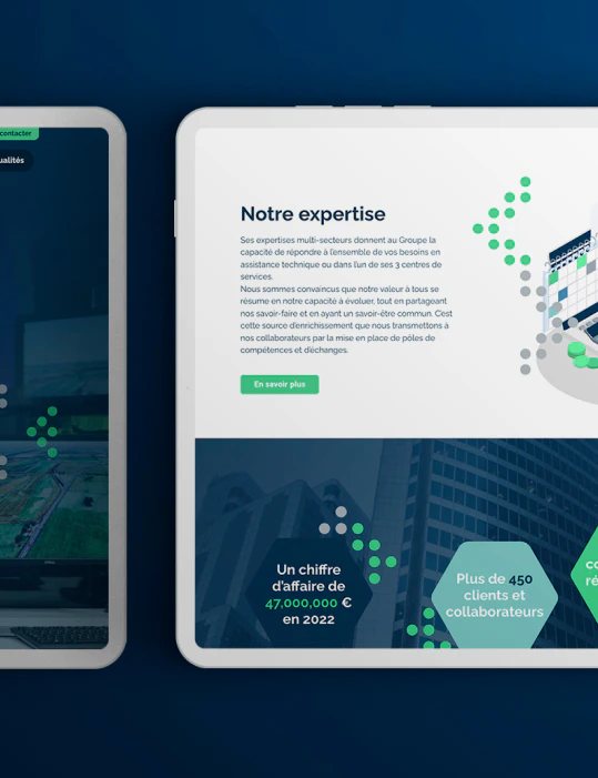Reactis - Site internet mobile