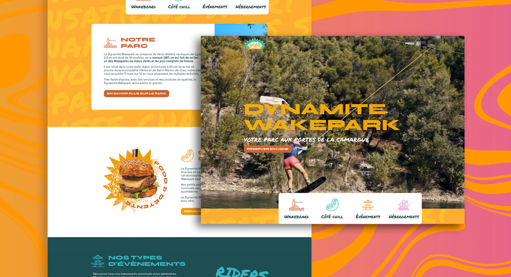 Dynamite WakePark - Site internet