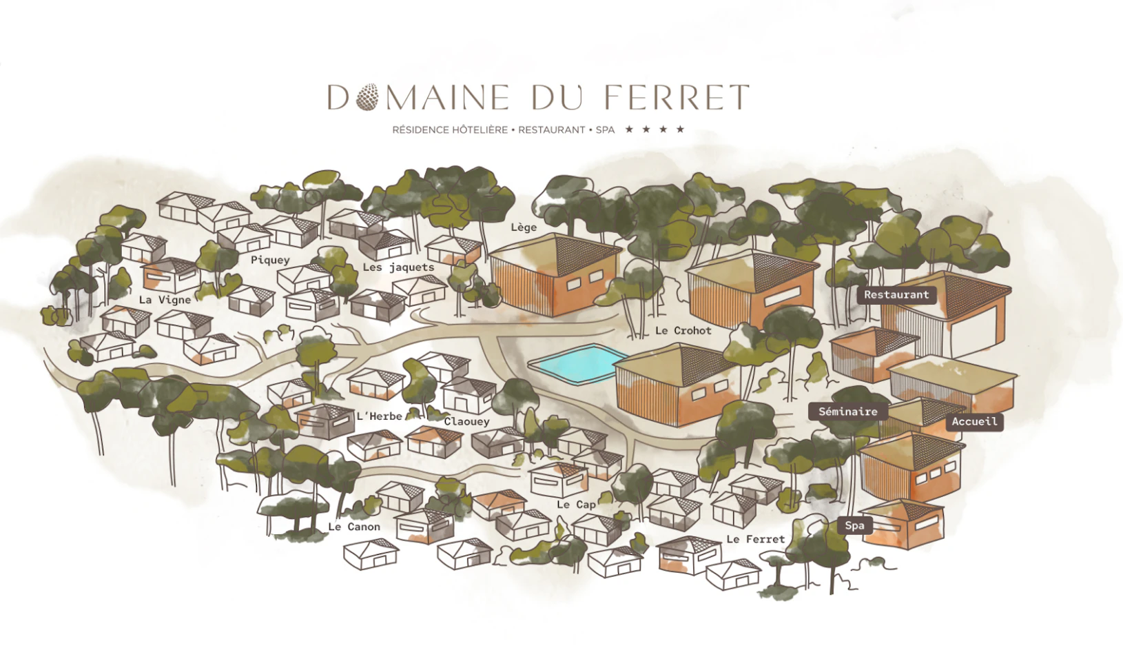 Domaine du Ferret - Plan