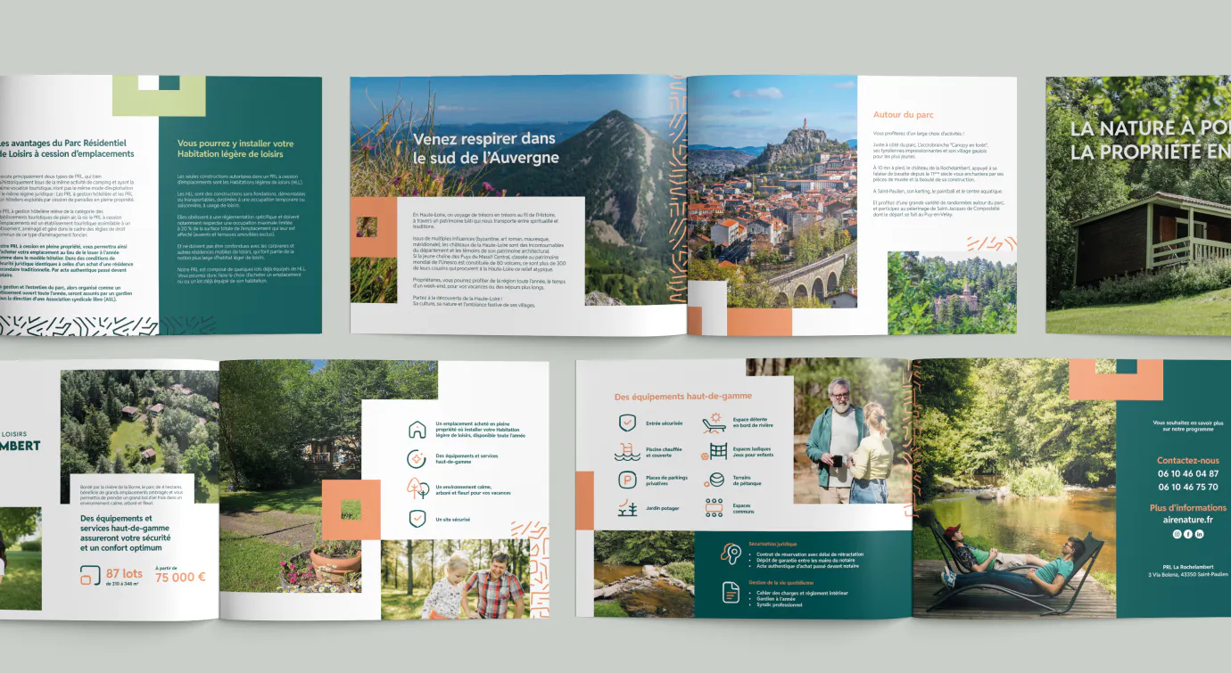 brochure airenature par publicom agence design et digitale