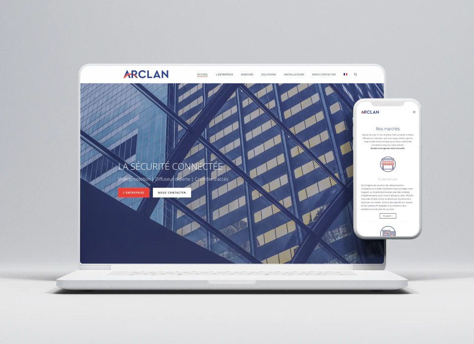 Arclan - Site internet