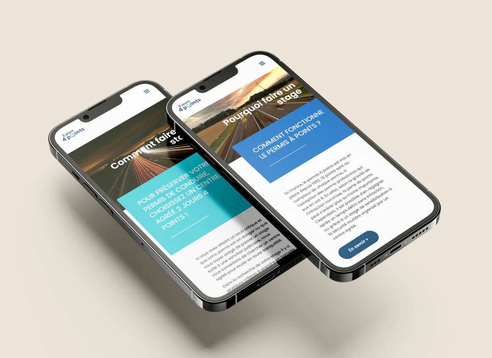 2 Jours 4 Points - Site mobile