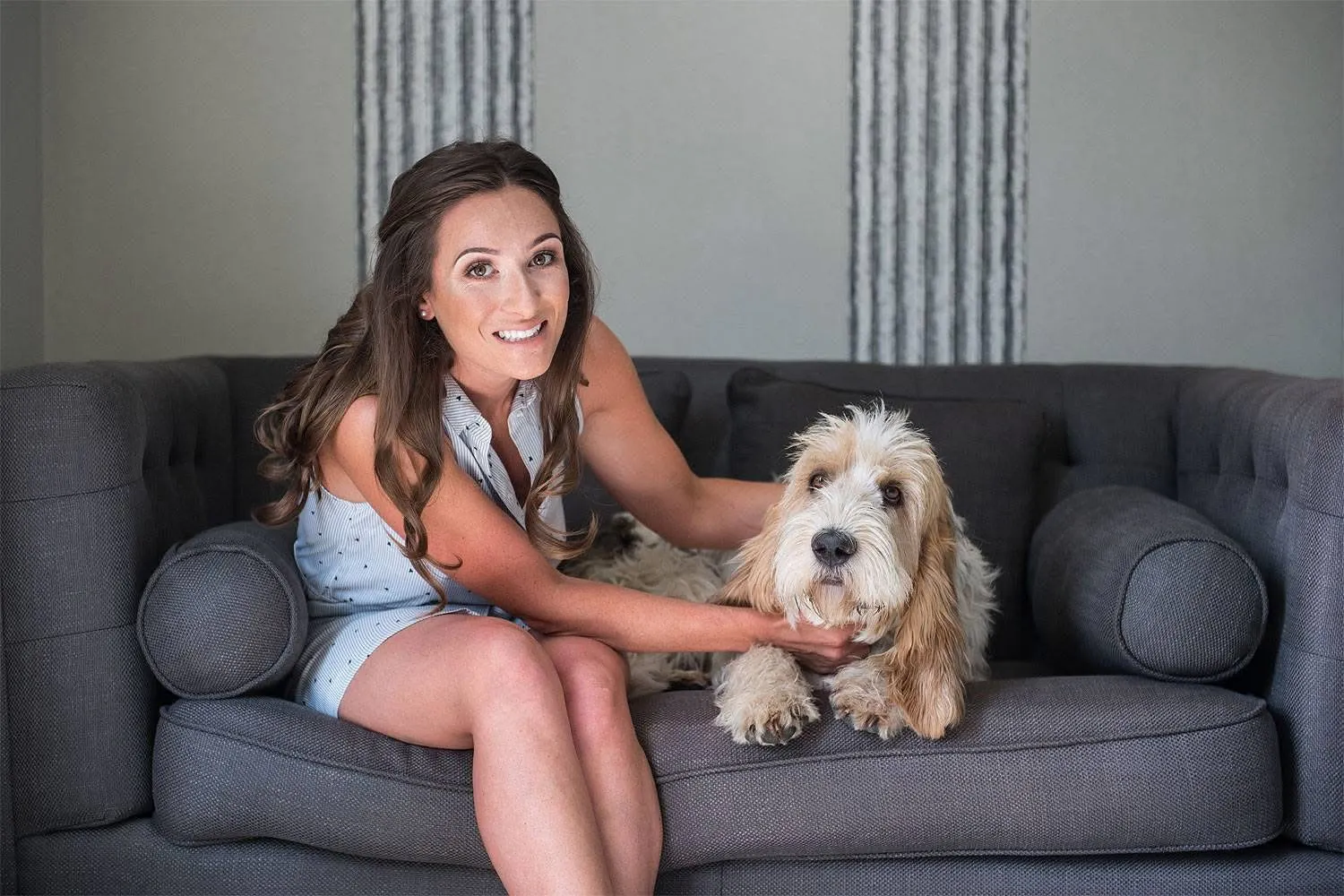 Jennifer Fraser, Chartered Marketer, with her dog Herbie