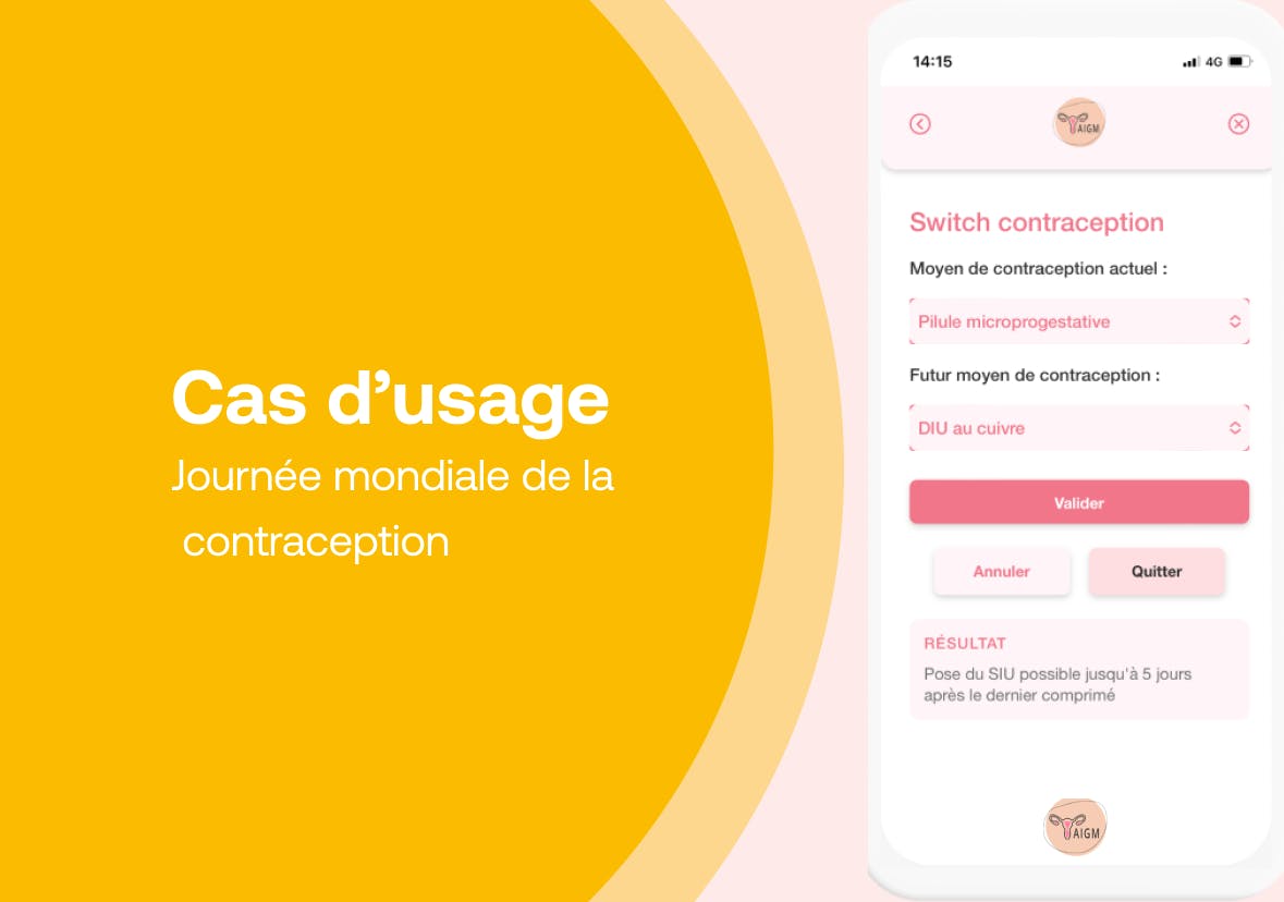Prescription d'une contraception : cas d'usage