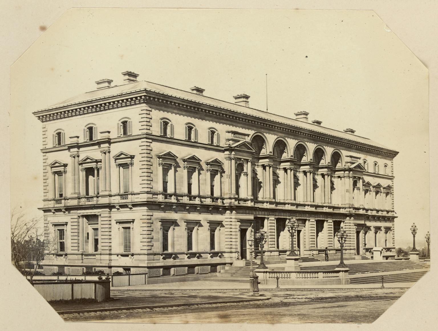 Treasury Building, 1873. (Source: City Museum Melbourne)