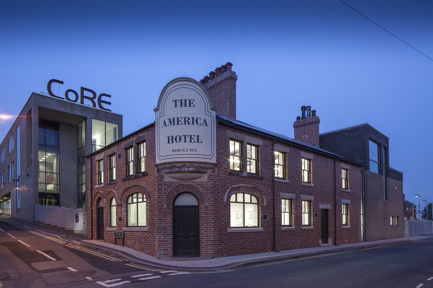 Stoke-on-Trent's Centre for Refurbishment Excellence (CoRE), formerly the disused Enson Works and The America Hotel