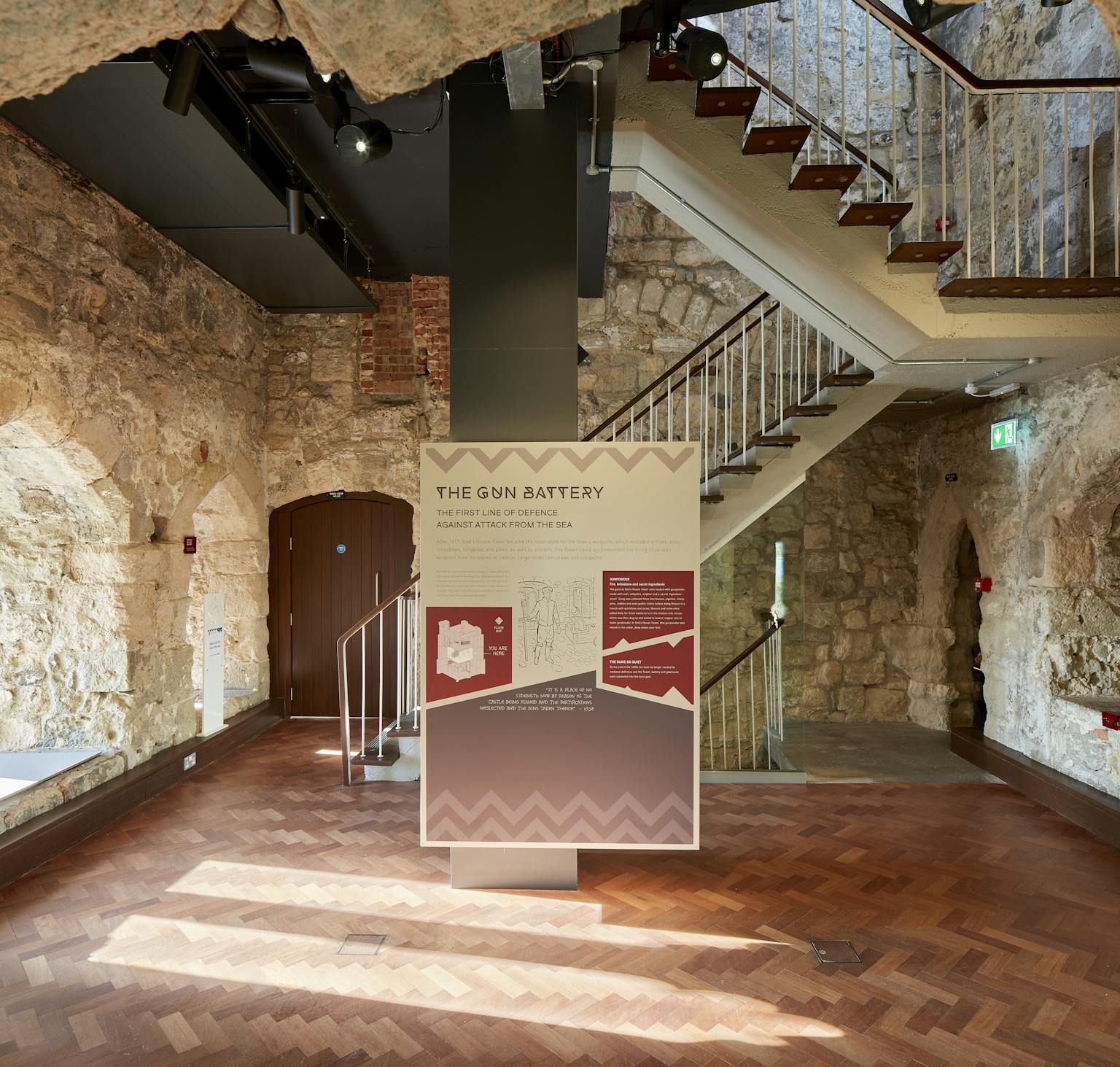 New exhibition and interpretation spaces, God's House Tower, Southampton