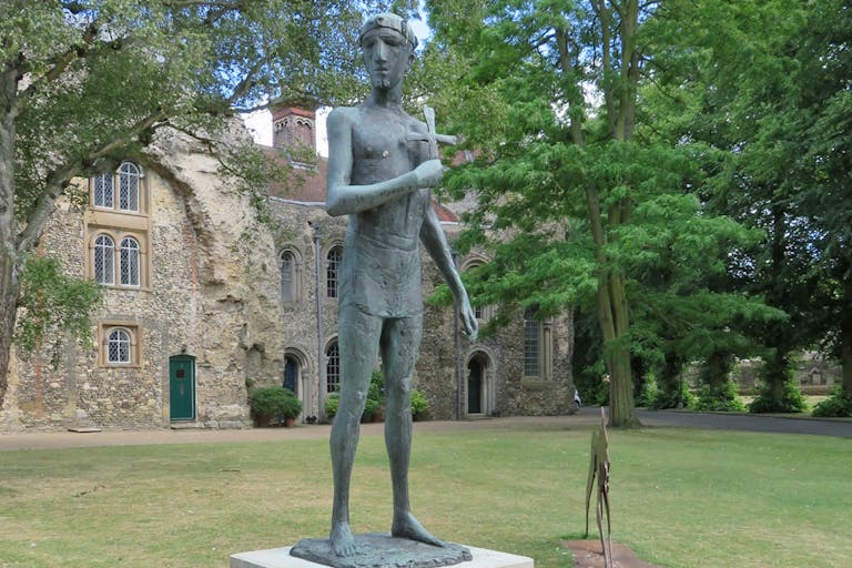 Statue of St Edmund by Dame Elisabeth Frink