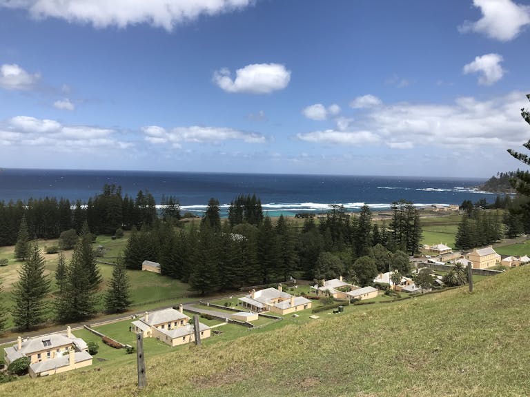 View of Kingston and Arthur's Vale, Norfolk Island, Australia