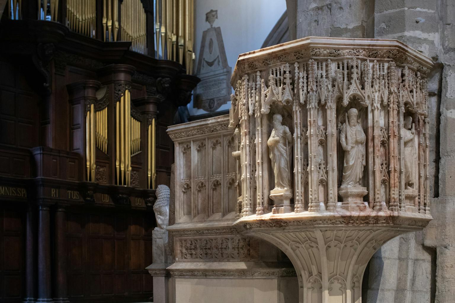 The pulpit at Newcastle Cathedral