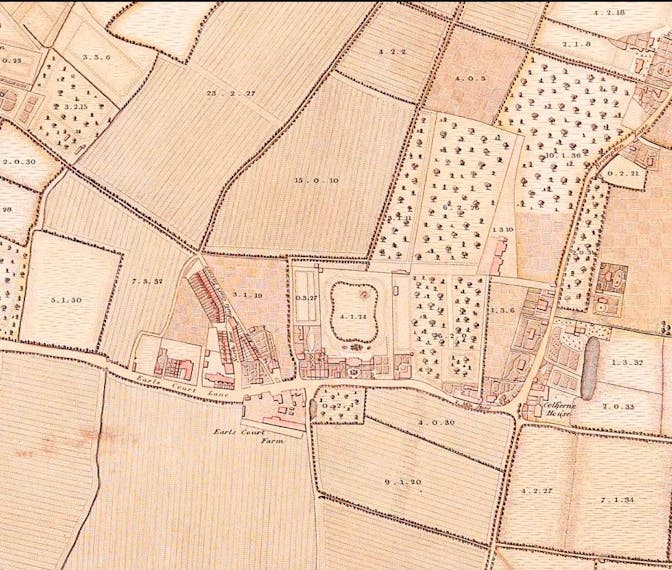 Thomas Starling, Map of Kensington, 1822