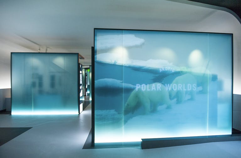 Polar Worlds exhibition gallery © National Maritime Museum, London