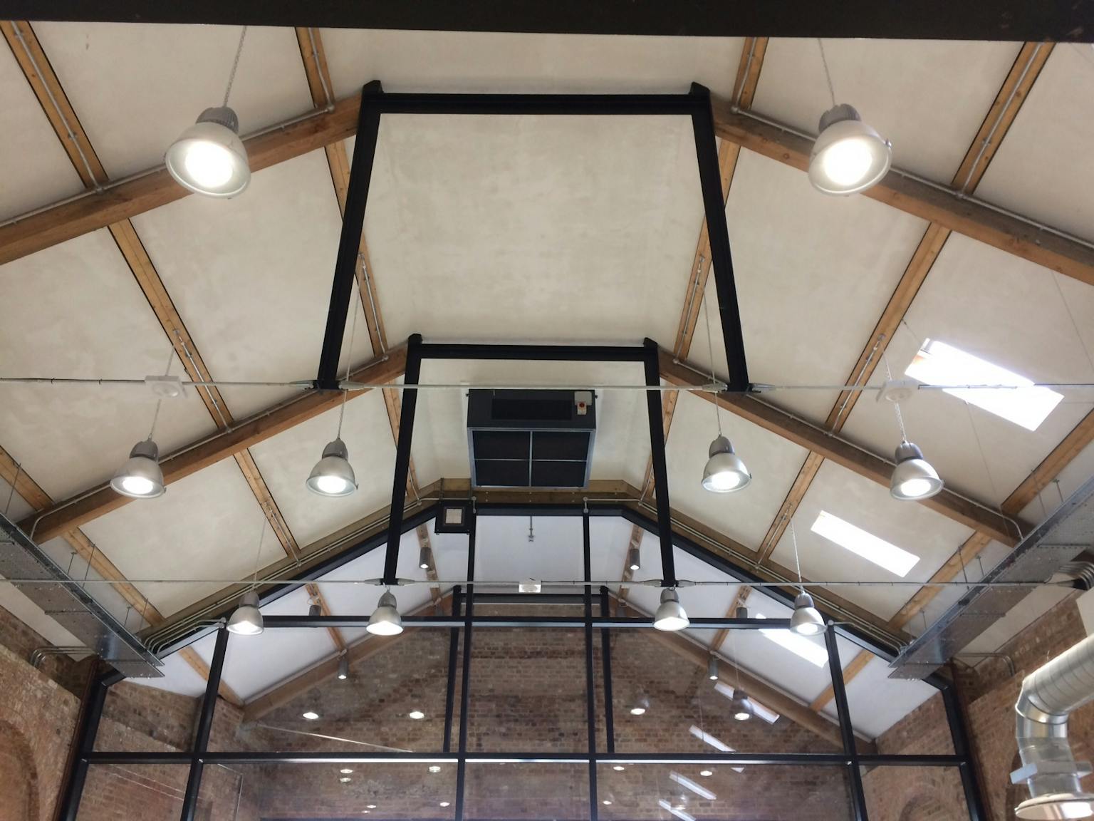 Interior of the newly restored roof