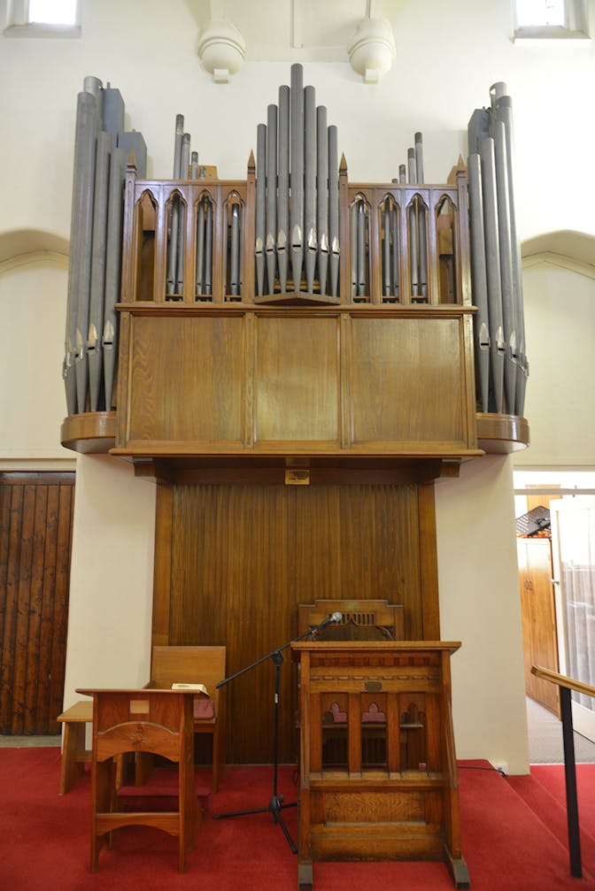 The Stephen Laurie designed organ at St Paul’s Church, Australia