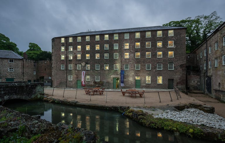 A view of Cromford Mills, a former old-mill in the Derwen Valley Mills Site
