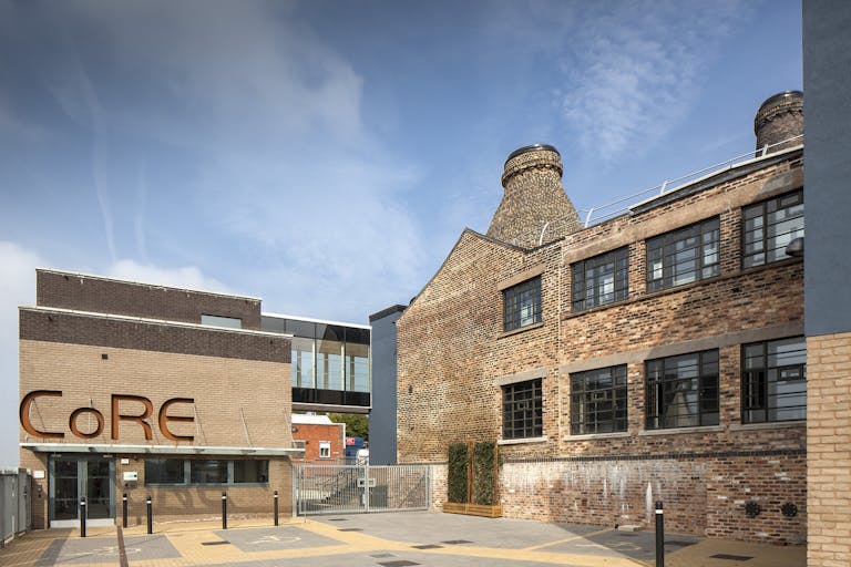 Stoke-on-Trent's Centre for Refurbishment Excellence (CoRE), formerly the disused Enson Works and The America Hotel