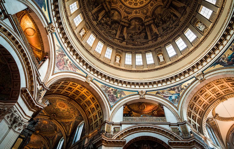 Rotunda and ceiling detail at St Paul's Cathedral, London