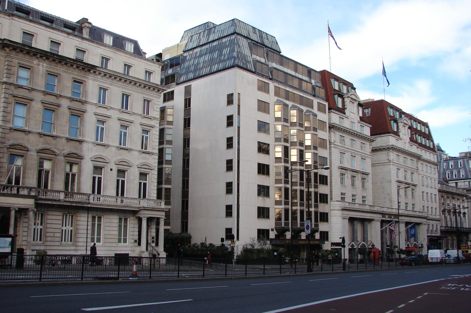 The luxury, Art Deco Athenaeum Hotel in Piccadilly, London, before renovations