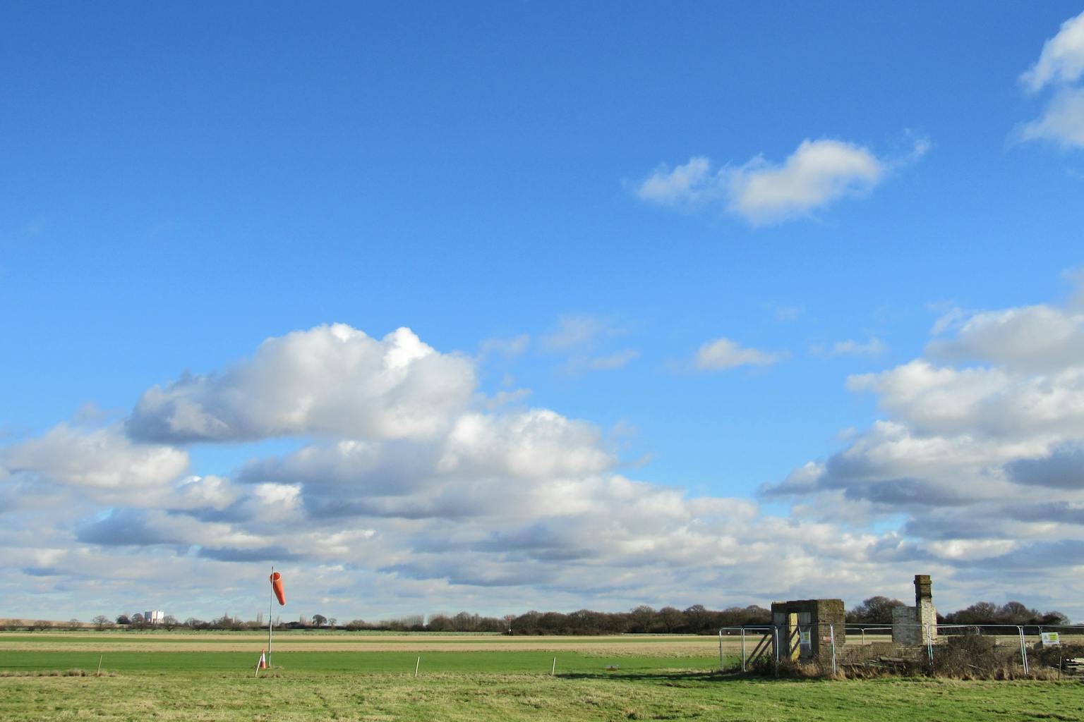 The airfield and derelict buildings at Stow Maries