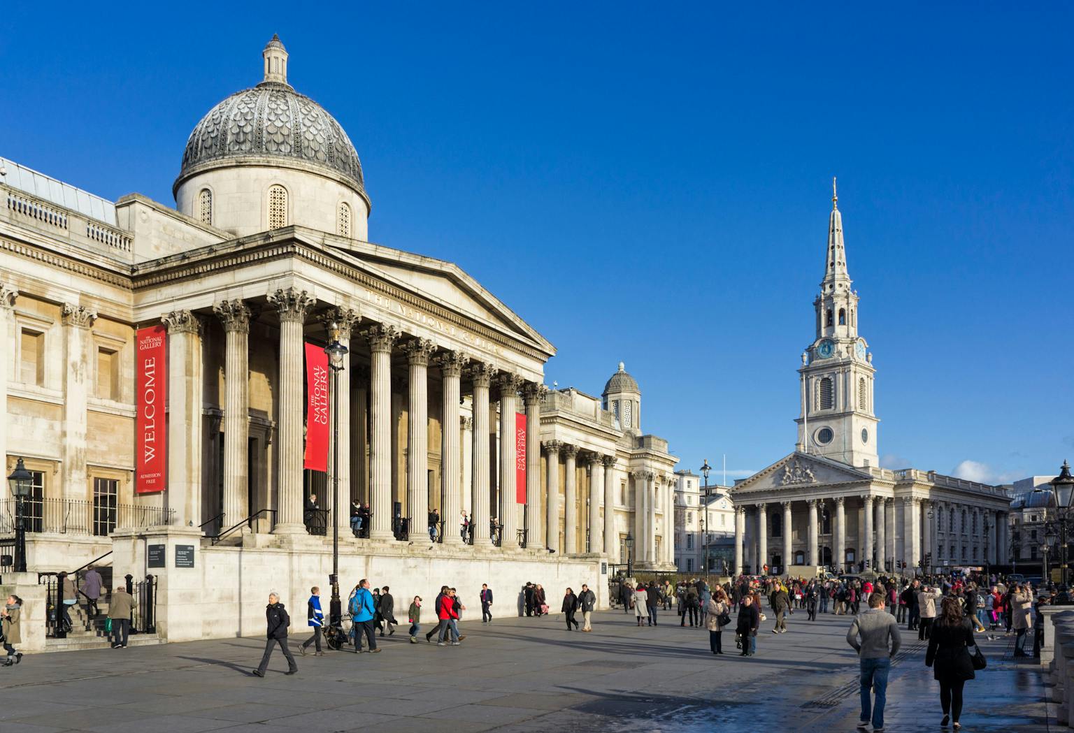 The National Gallery in Trafalgar Square, where Purcell have been working on various projects for over 30 years.