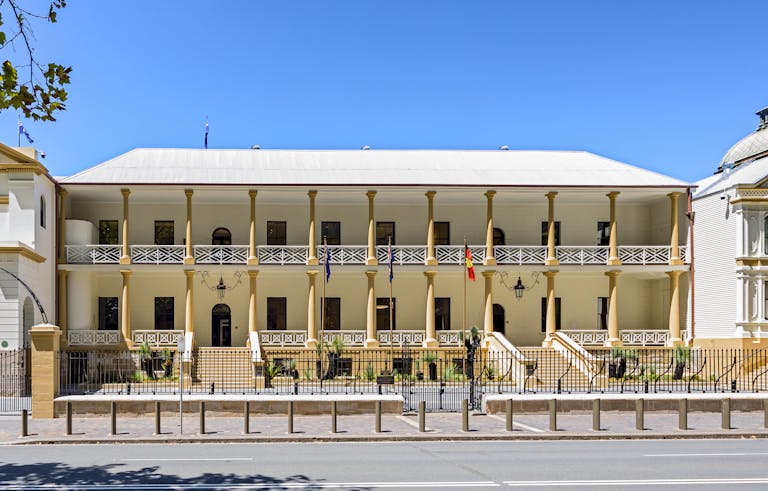 New South Wales Parliament House facade as restored by Purcell
