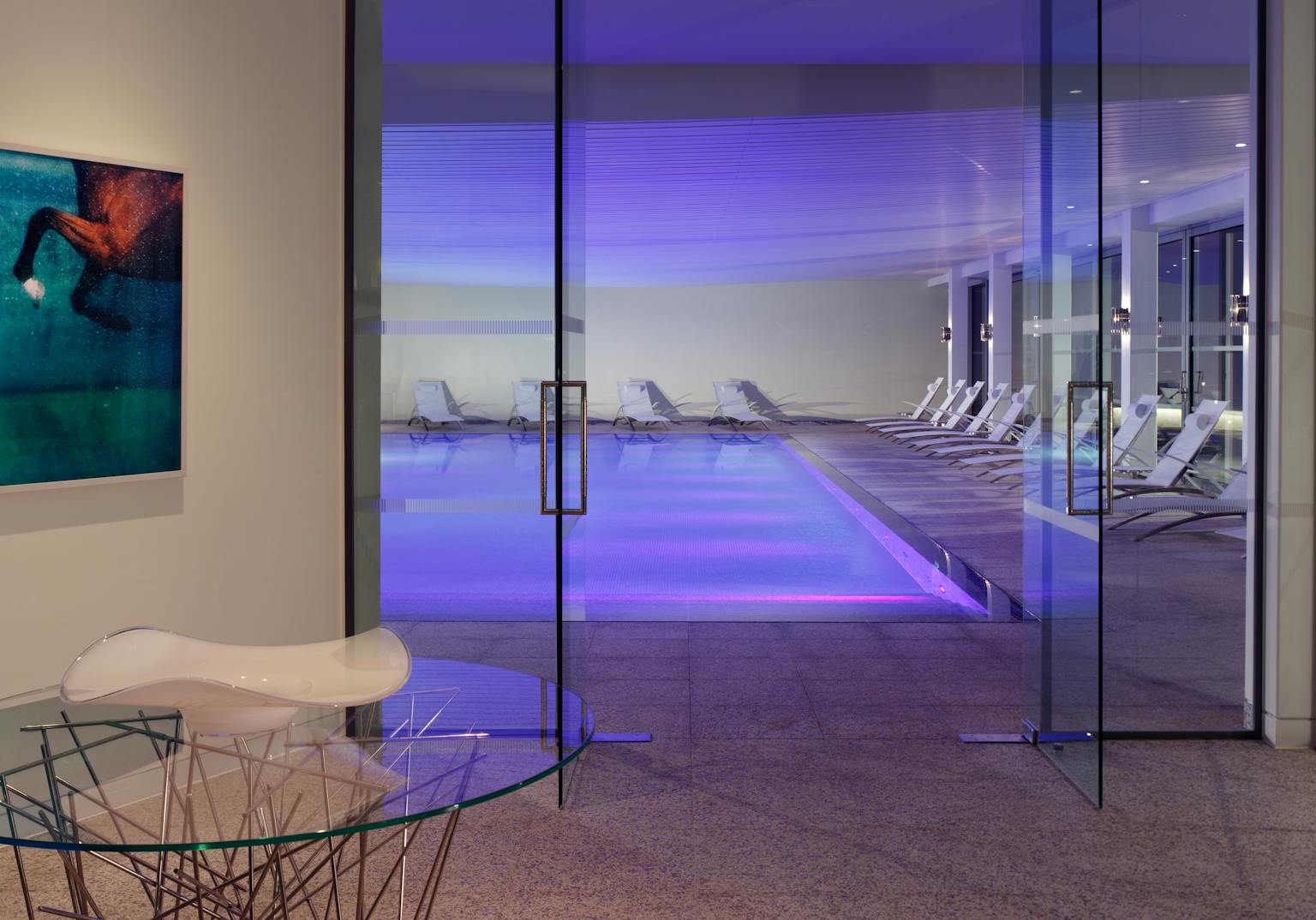 The standalone, eco-luxury Coworth Park Spa, designed by Purcell for The Dorchester Collection.