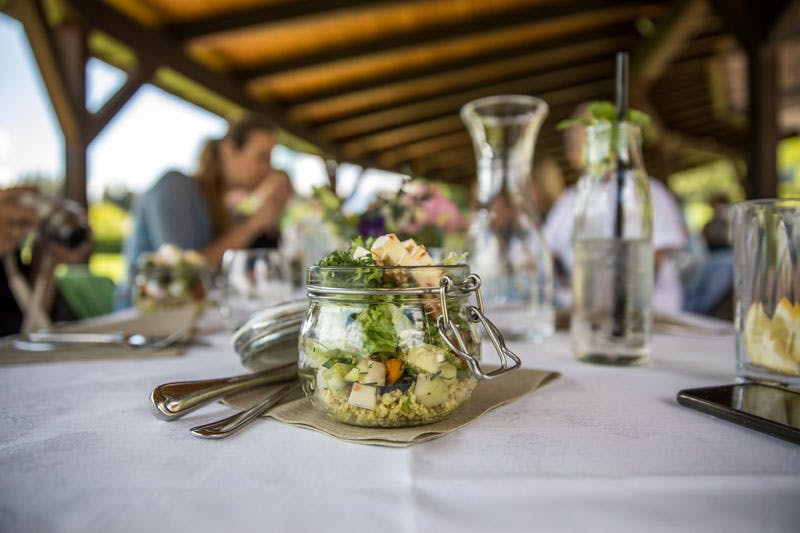 Gesundes Essen geht auch unterwegs - das lernten die Blogger beim Kochworkshop
