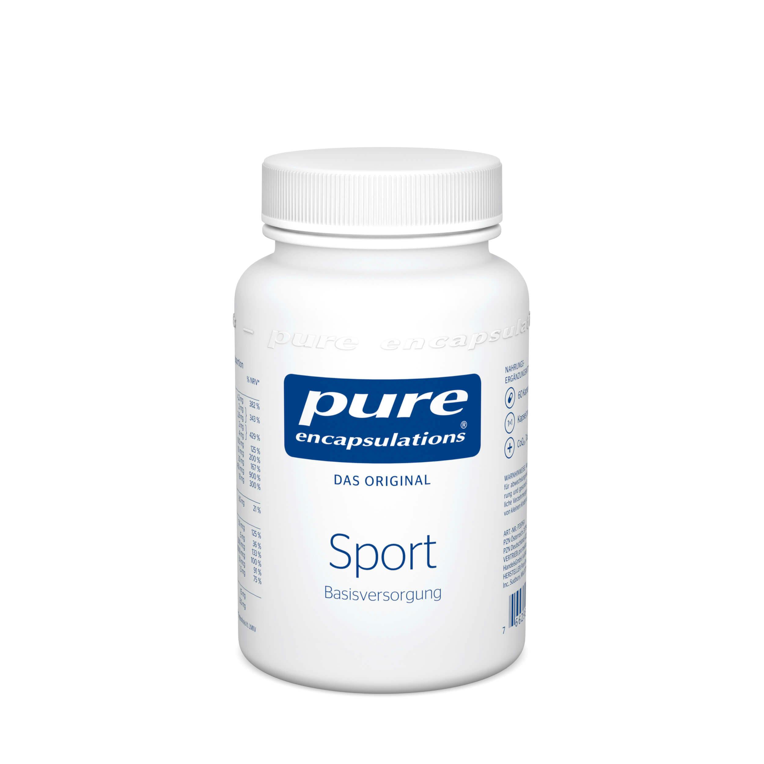 Sport Basisversorgung von Pure Encapsulations®: Ideal bei Sport und bei einem erhöhten Energieverbrauch. Abgestimmte Mikronährstoffe für Sportler und Aktive.
