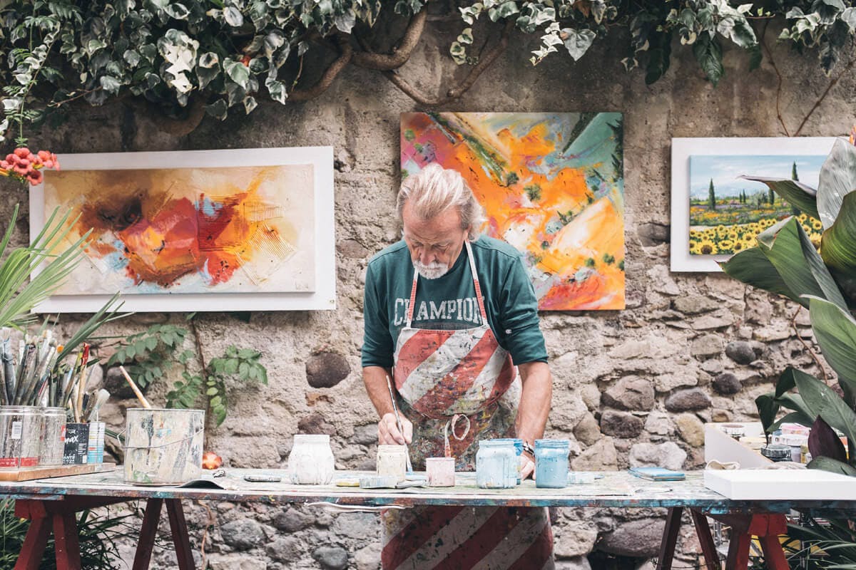 Neues Hobby in der Pension - Malen