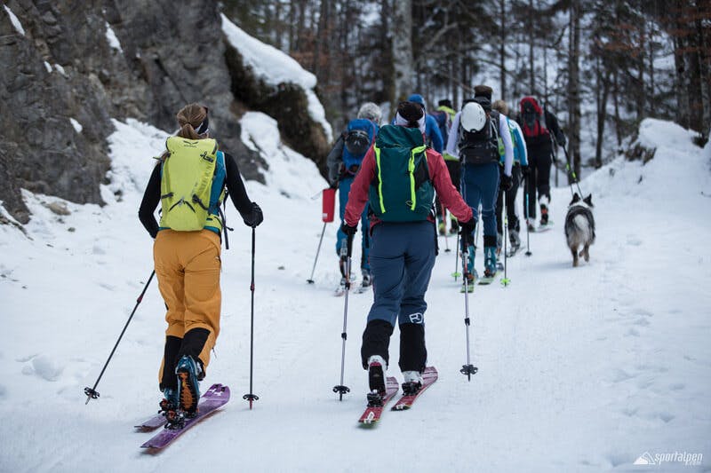Für Anfänger sind Skitouren Camps empfehlenswert. Dort kann man von Profis lernen, wie man sich auf Touren am besten verhält.