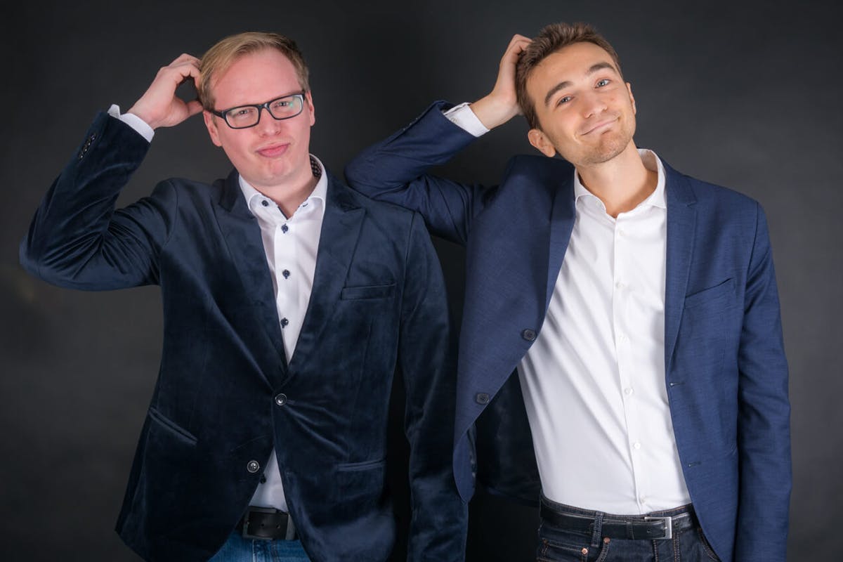 Gedächtnistrainer Manuel Rothwald und Ricardo Leppe von megamemory