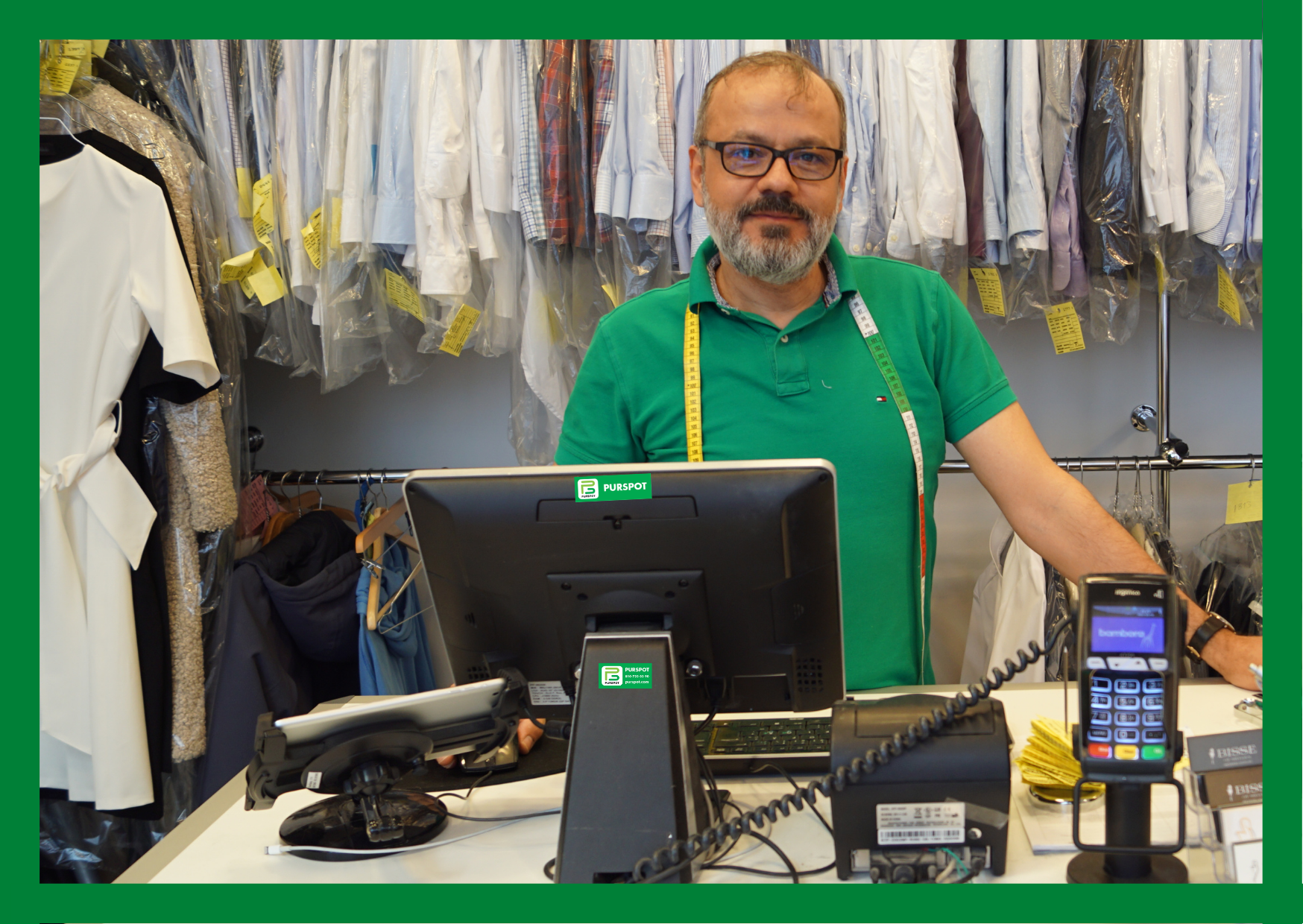 Kassasystem för kemtvätt