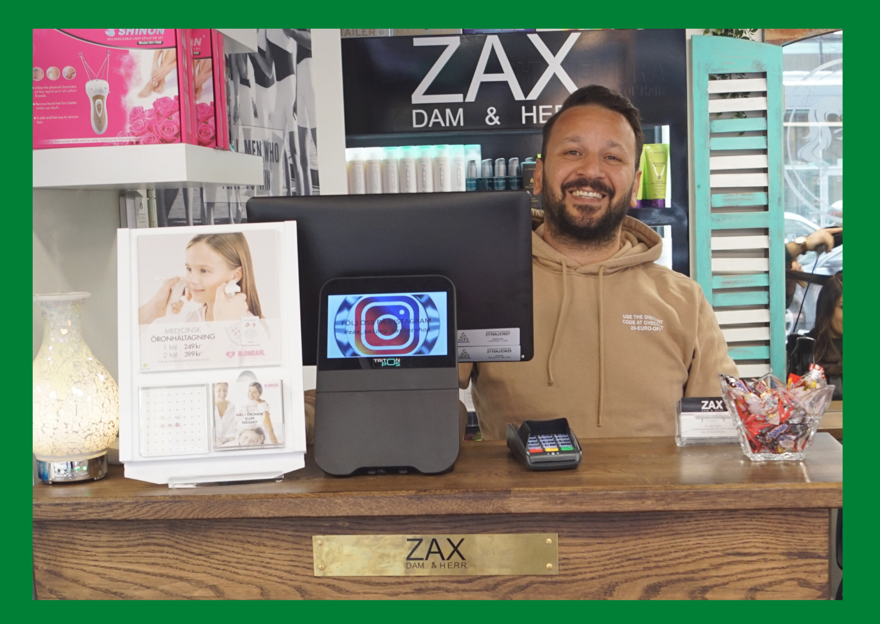 Kassa för frisörer