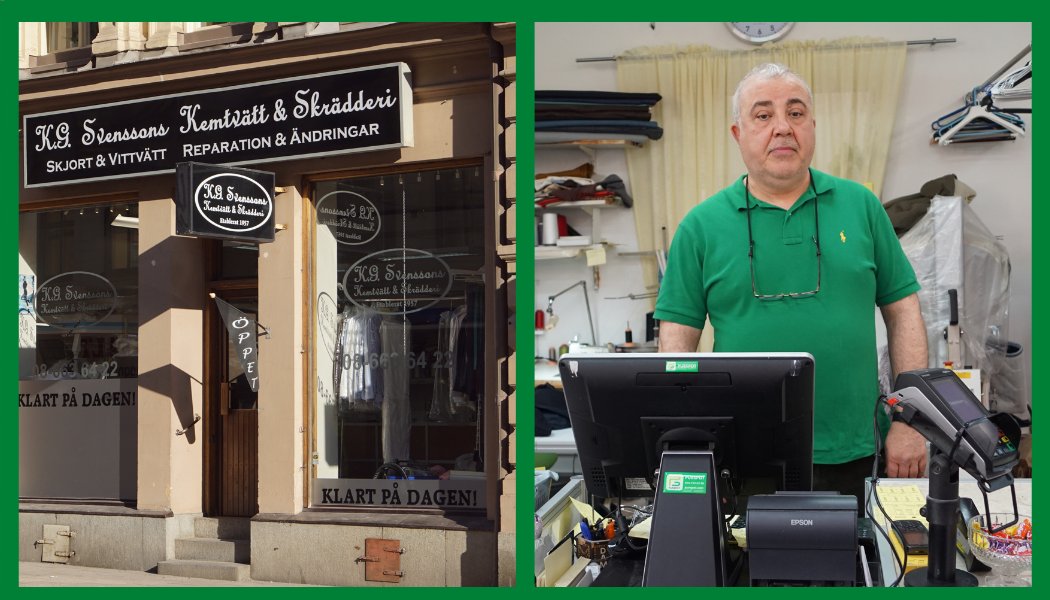 Kassaregister för kemtvätt