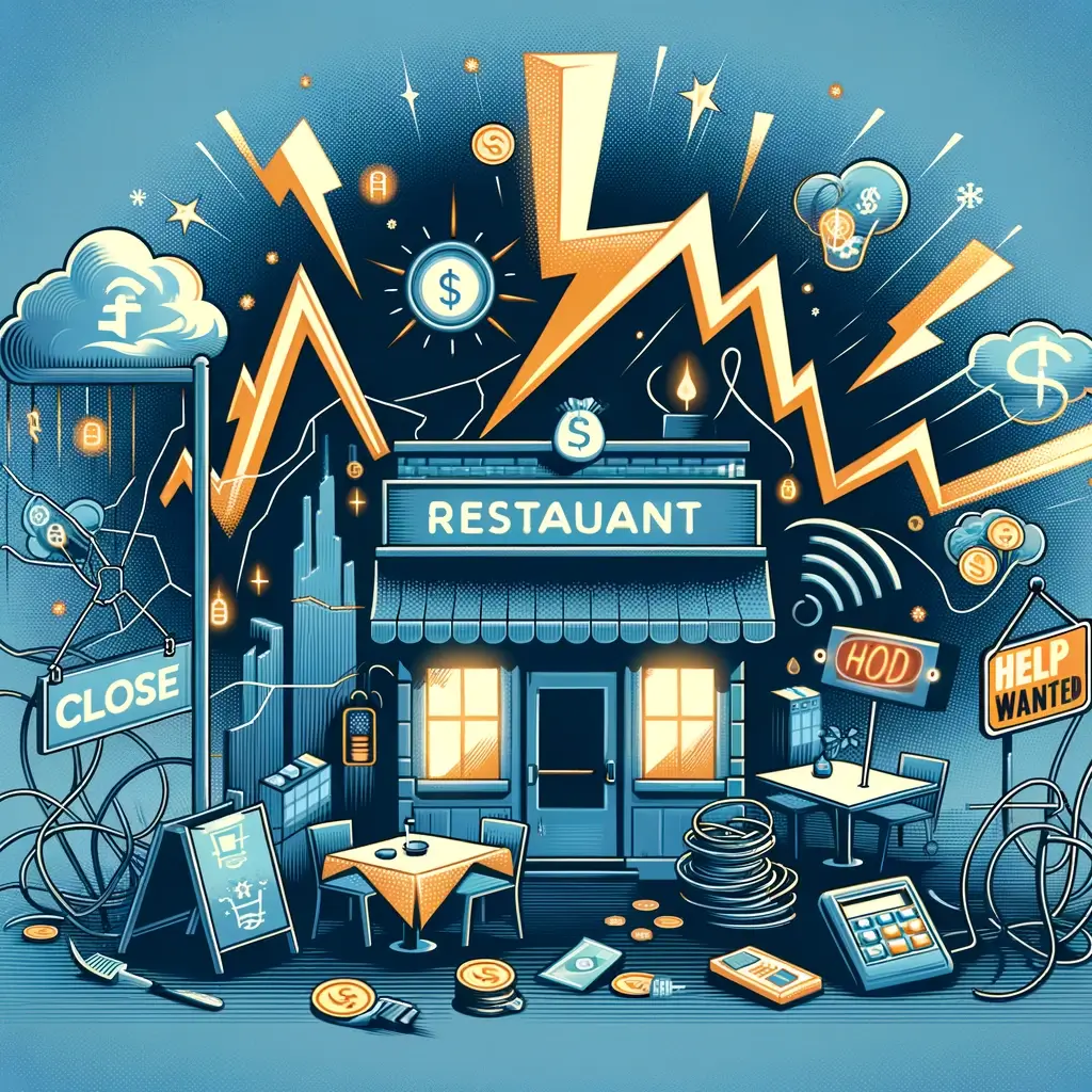 Ekonomiska förluster för en restaurang pga störningar och avbrott.