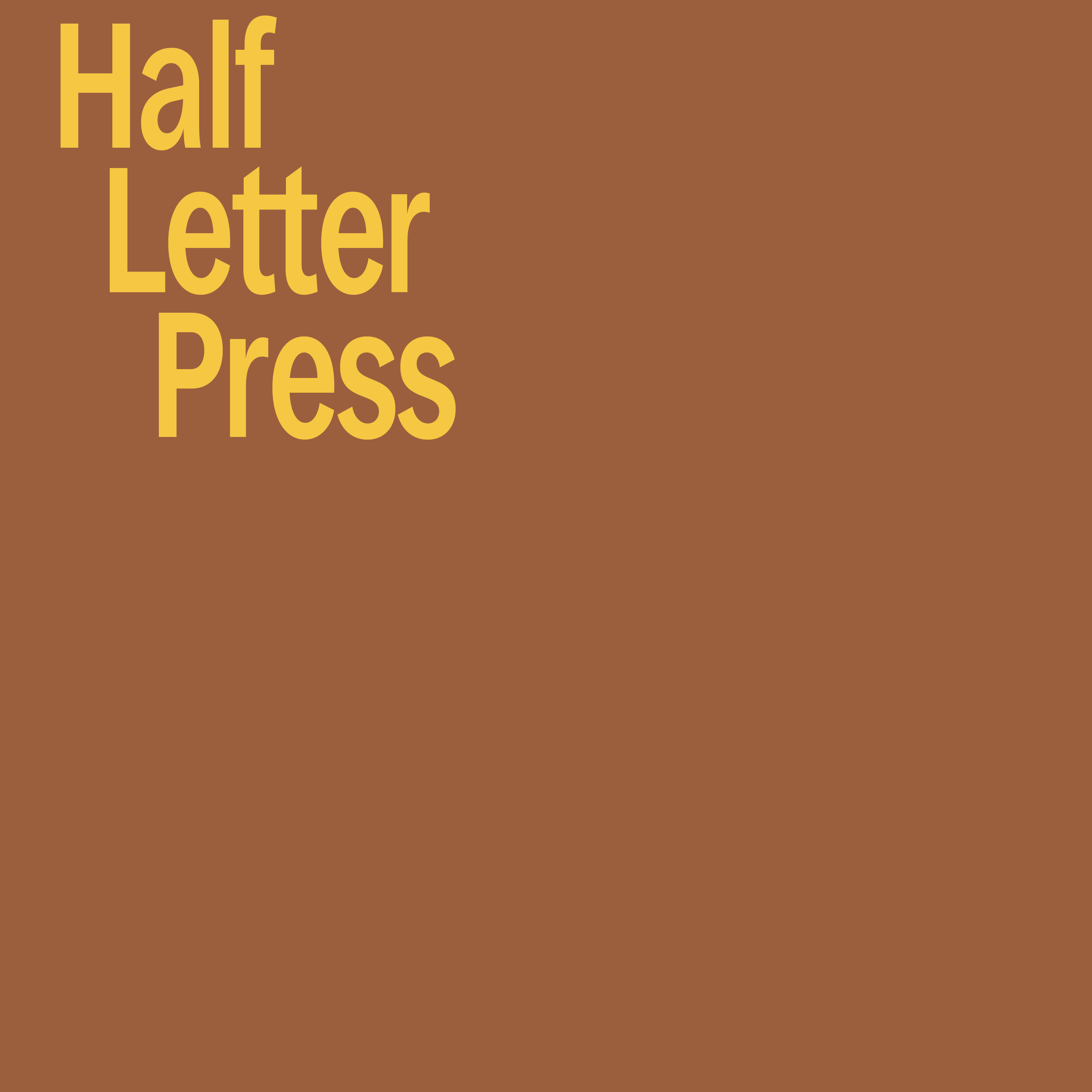 Half Letter Press