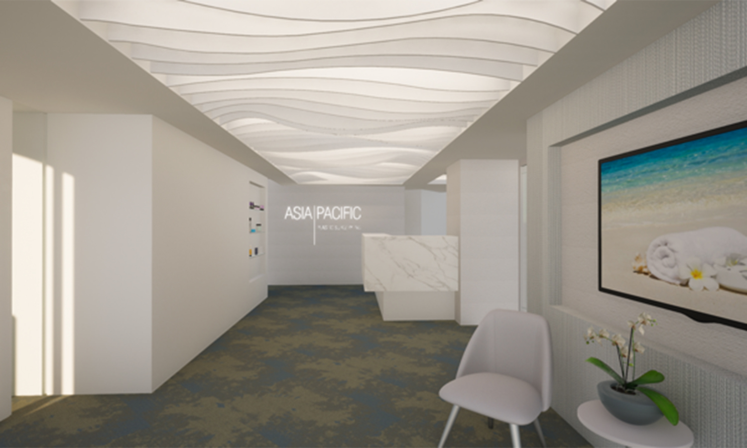 View of lobby of APPS Nauru Tower